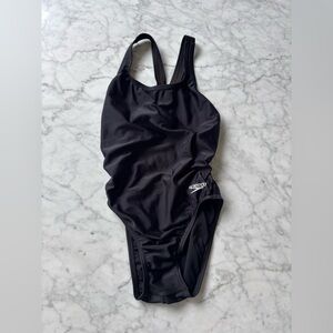 Speedo Women's Classic Black One Piece Swimsuit